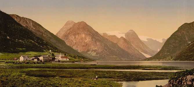 a mountain scene